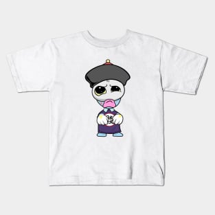 Dope cute skull ghost character illustration Kids T-Shirt